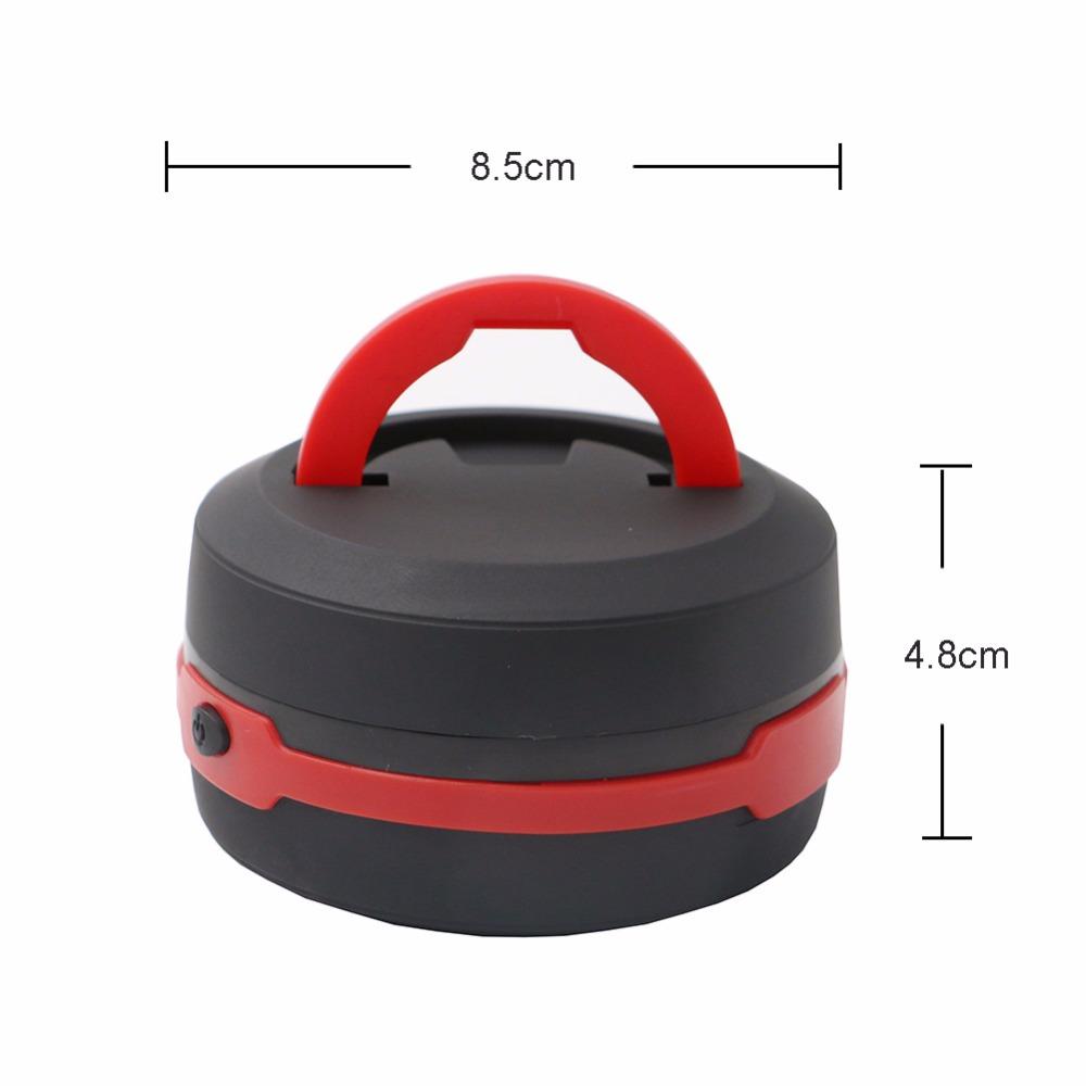 Linterna LED retráctil multifunción para acampar al aire libre, 3 modos, portátil, para tienda de campaña, de emergencia