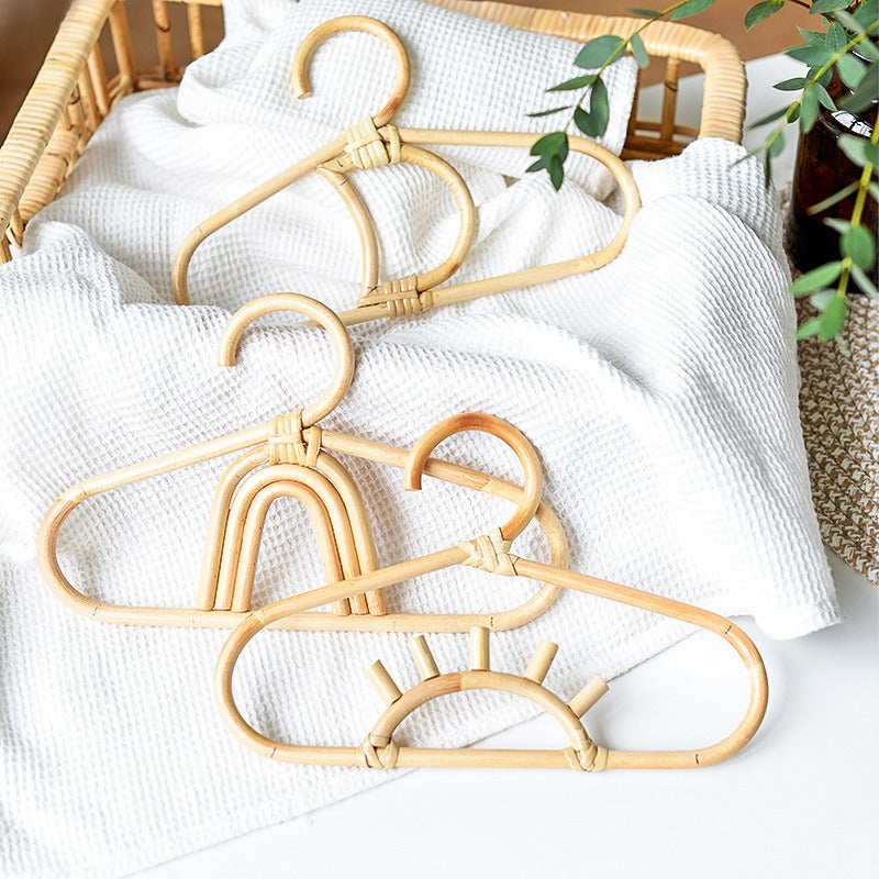 1pcs Handmade Vine Clothes Hanger Indonesian Vine Weaving Moon Sun Rainbow Style Children's Room Photography Room Decoration - V.I.P Digital Presence
