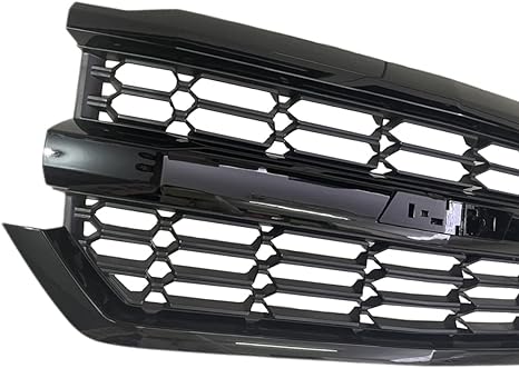 Front Bumper Upper Grille Grill Compatible with Chevrolet Silverado 1500 2016-2018 (Black) - V.I.P Digital Presence