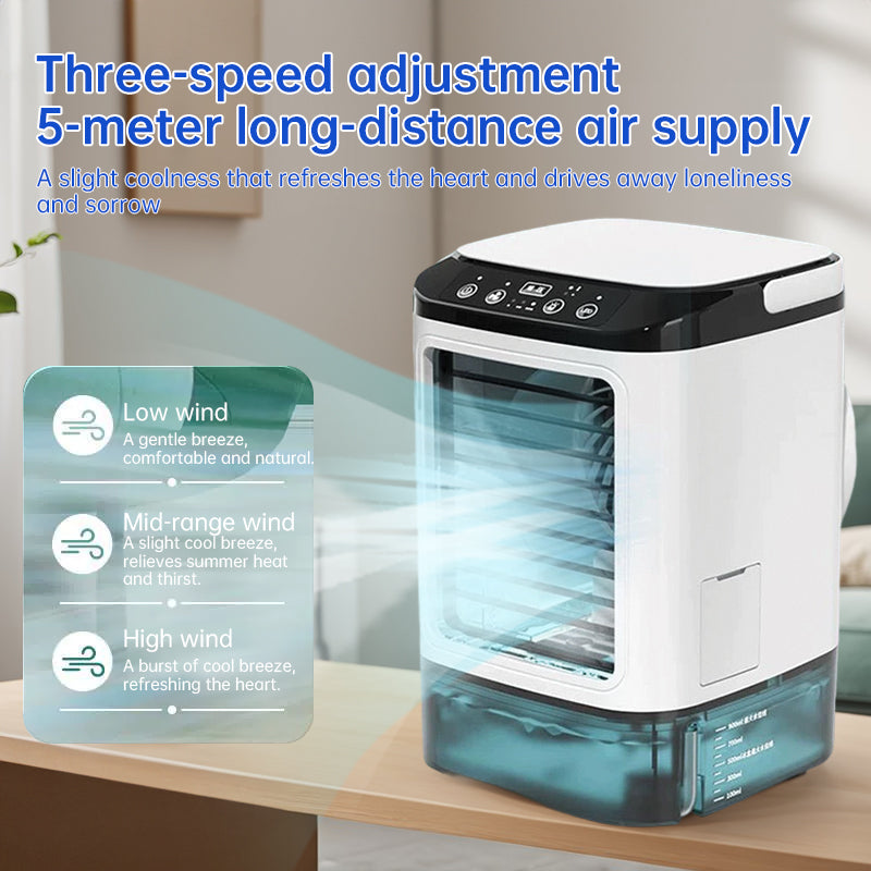 3-speed Portable Mini Air Cooler (900ML Tank) - Fan & Humidifier. For bedroom/office. - V.I.P Digital Presence