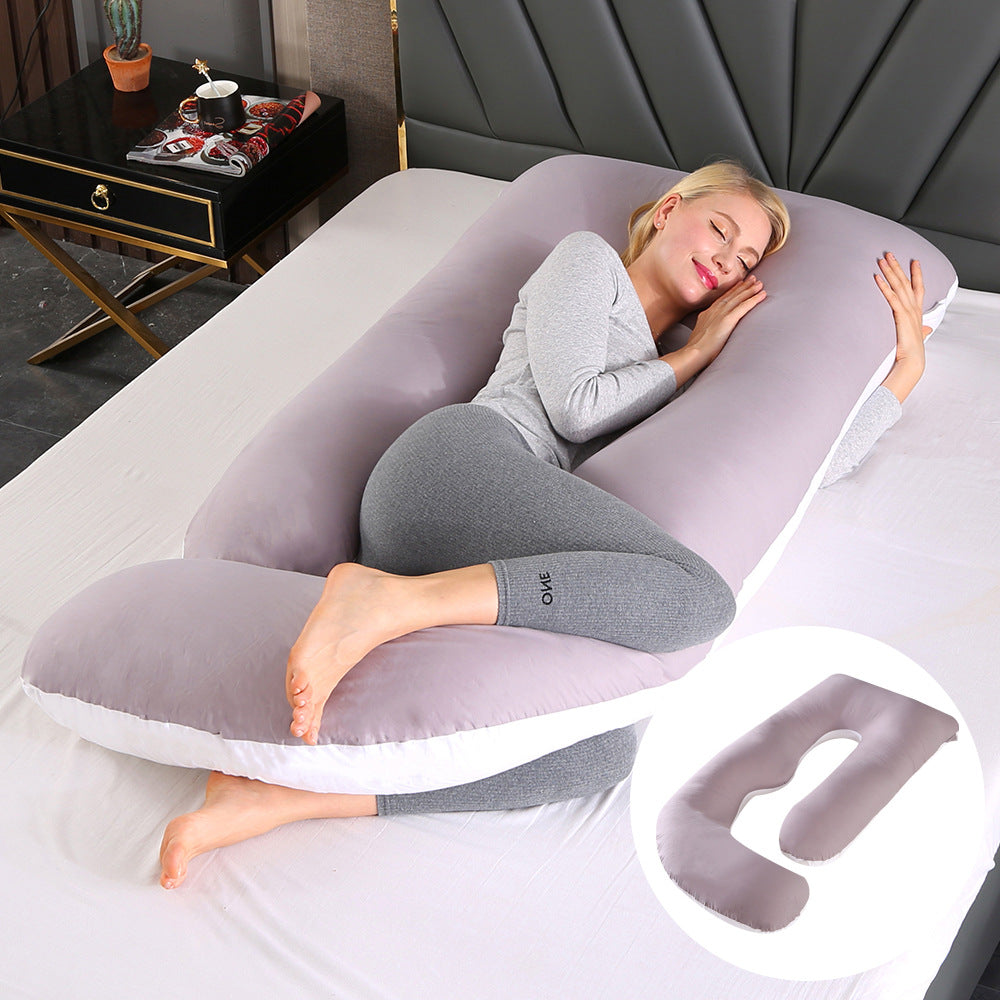 Pregnant women's pillow waist protection side sleeping slope pillow J-shaped pregnancy sleeping pillow - V.I.P Digital Presence
