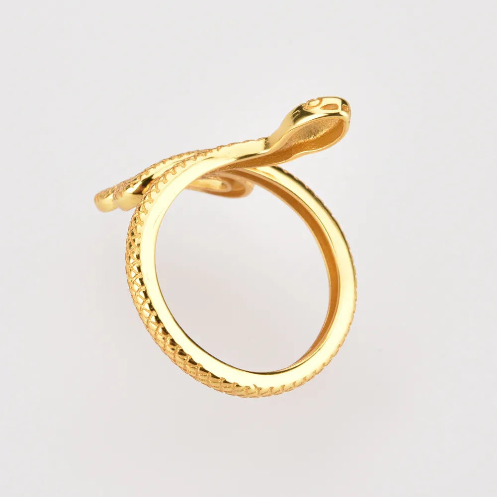 925 Sterling Silver Snake Shape Ring - V.I.P Digital Presence