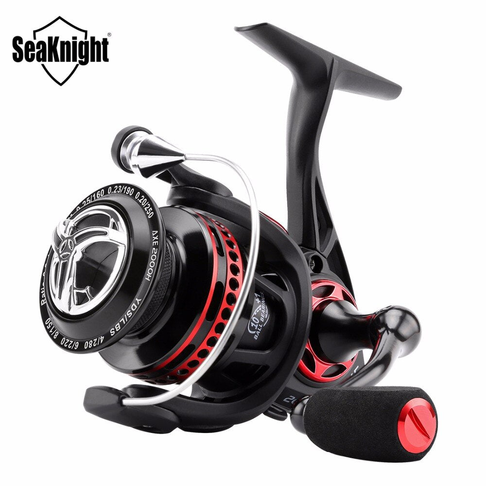 Carrete de pesca giratorio SeaKnight AXE para agua salada, 6.2:1, 11BB, 2000H, 3000H y 4000H, cuerpo totalmente metálico, anticorrosión, para carpas marinas.