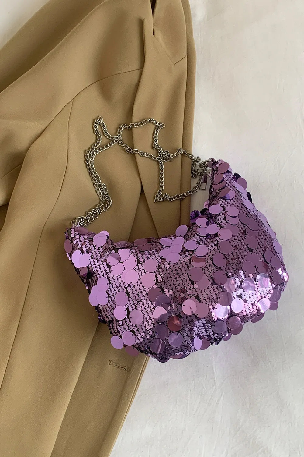 Sequin Chain Crossbody Bag - V.I.P Digital Presence