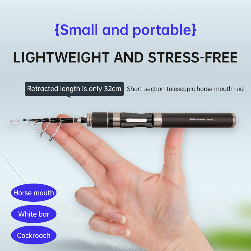 Portable Ultra - Short Carbon Fiber Telescopic Fishing Rod: 1.5m/1.68m/1.8m Options, Ideal for Sea Fishing with 32cm - Related C - V.I.P Digital Presence