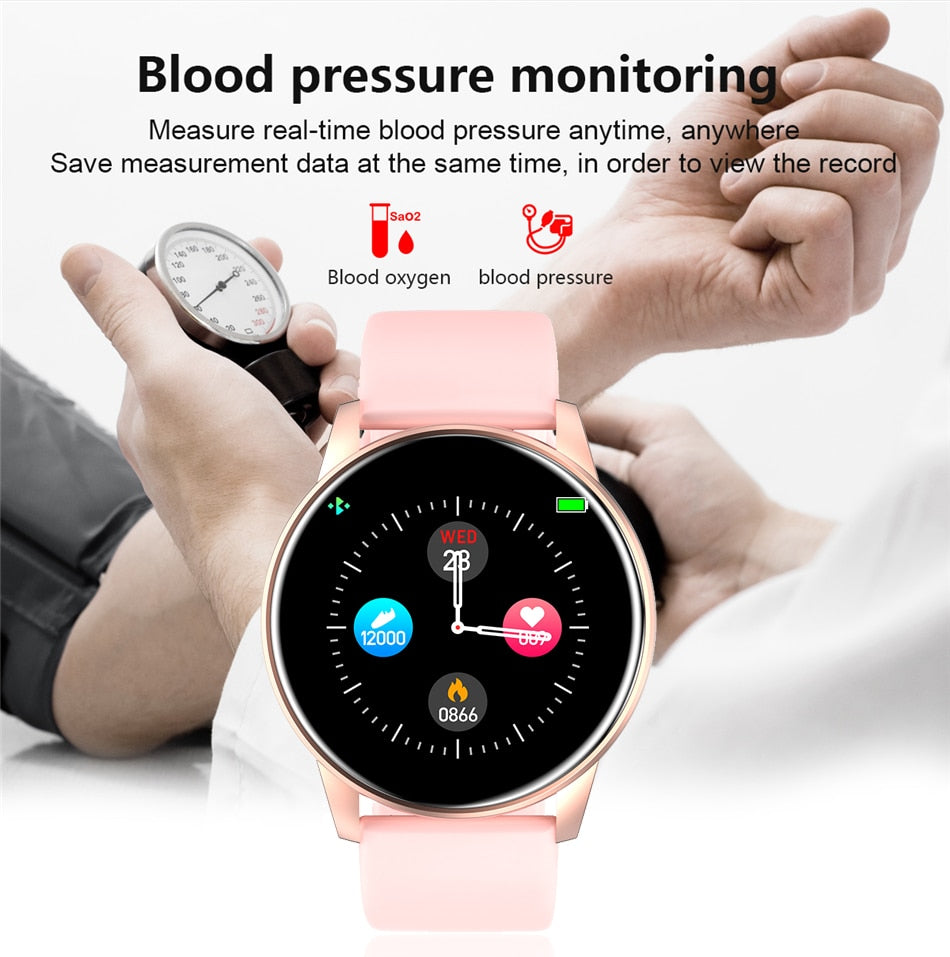 Women Smart Watch Real-time Weather Forecast Activity Tracker Heart Rate Monitor Sports Ladies Smart Watch Men For Android IOS - V.I.P Digital Presence