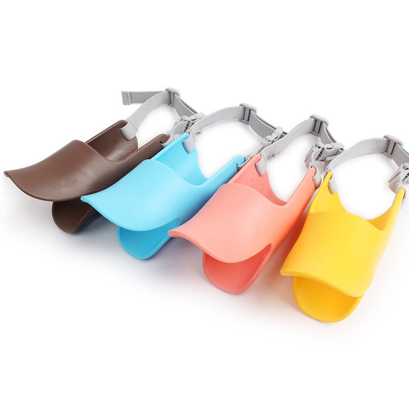 Dog Muzzle Anti-Bite and Anti-Bark Silicone Duckbill Muzzle Comfortable and Breathable Adjustable Strap Pet Mask - V.I.P Digital Presence