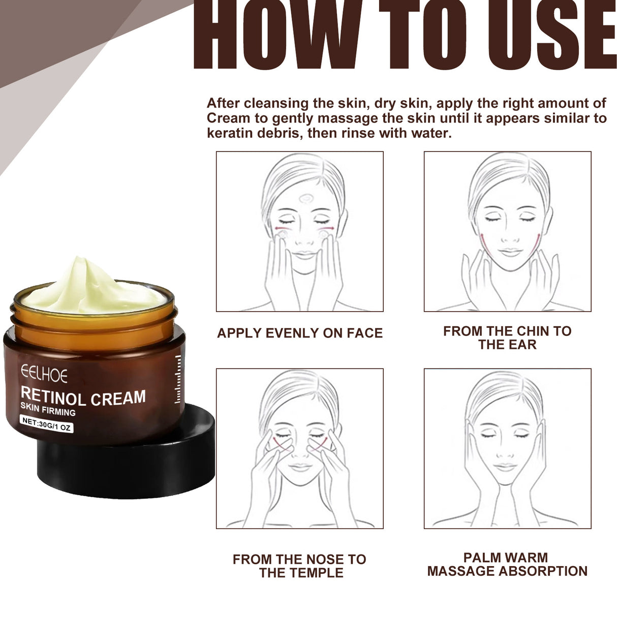 Retinol Cream, Anti-Aging Firming Brightening Moisturizing Facial Skin Care Cream - V.I.P Digital Presence