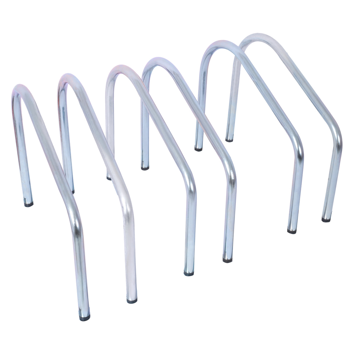 3 bicycle parking racks, 22-28 inch wheel supports, maximum tire width 2.15 inches, galvanized - V.I.P Digital Presence