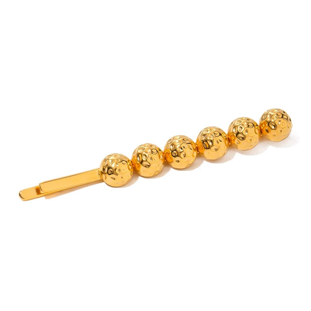 Stainless steel shell hair clip with bangs, high-end feel, ins metal hair accessories, broken hair clip at the back of the head - V.I.P Digital Presence