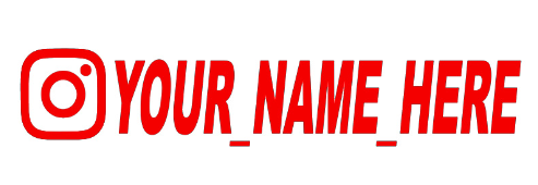 New Car Sticker User Name Custom Personalized Vinyl Decals Motorcycle For Customization Needs Remarks Car Sticker - V.I.P Digital Presence