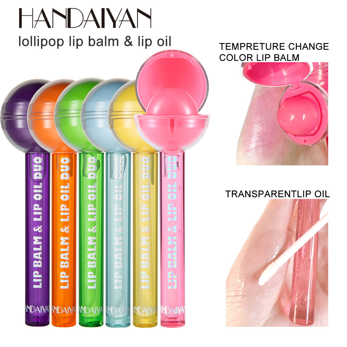 HANDAIYAN Dual-Use Lollipop Color-Changing Lipstick Lipstick Lip Oil Lip Gloss Lipstick - V.I.P Digital Presence