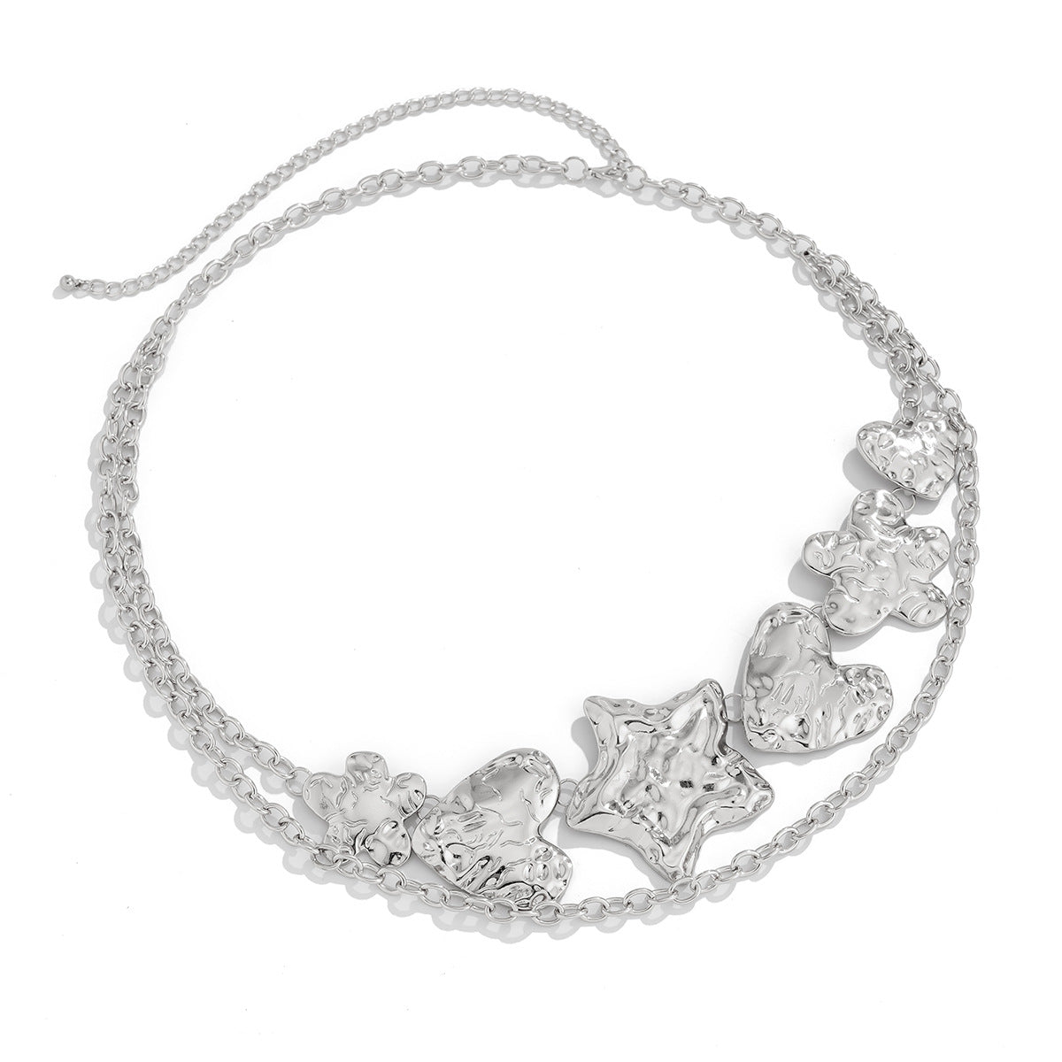 Punk exaggerated big heart metal style body chain sexy starfish waist chain - V.I.P Digital Presence