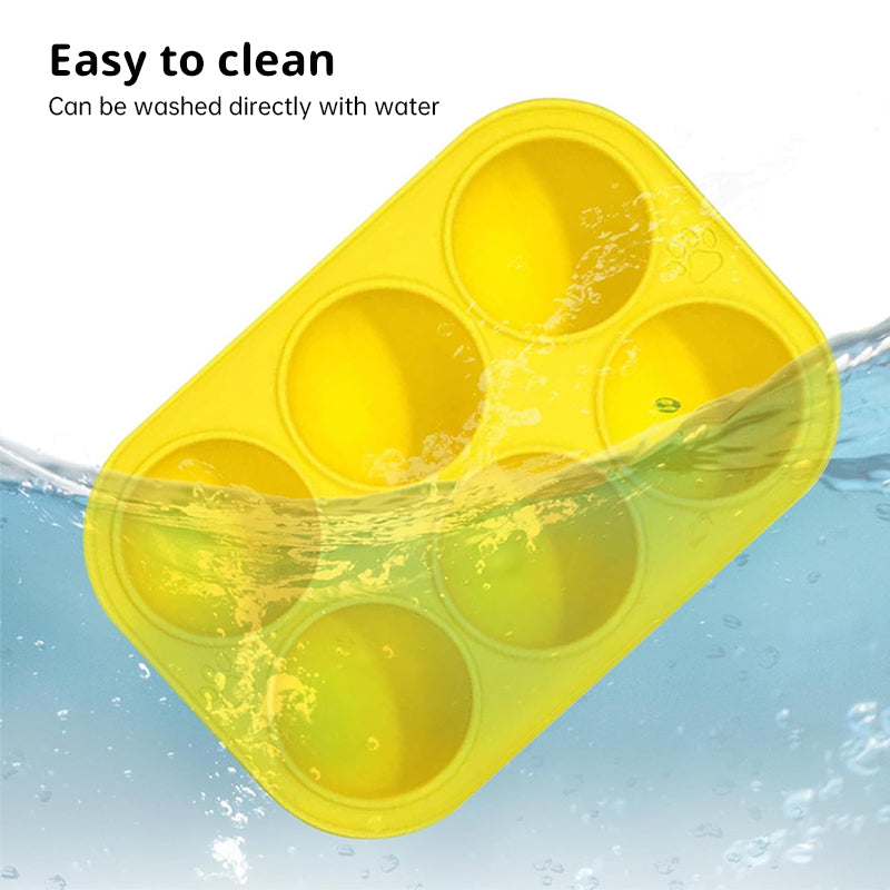6 - cavity dog treat molds , compatible with Woof & Power Chewer Pupsicle, silicone for frozen treats, reusable for Pupsicle toy - V.I.P Digital Presence