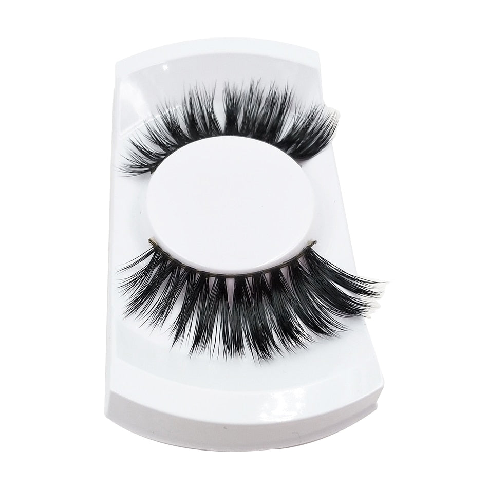 Wispy Volume Long False Eyelashes Women Theatrical Makeup Real Mink Hair 3D Fake Lashes Full Strip Lashes - V.I.P Digital Presence