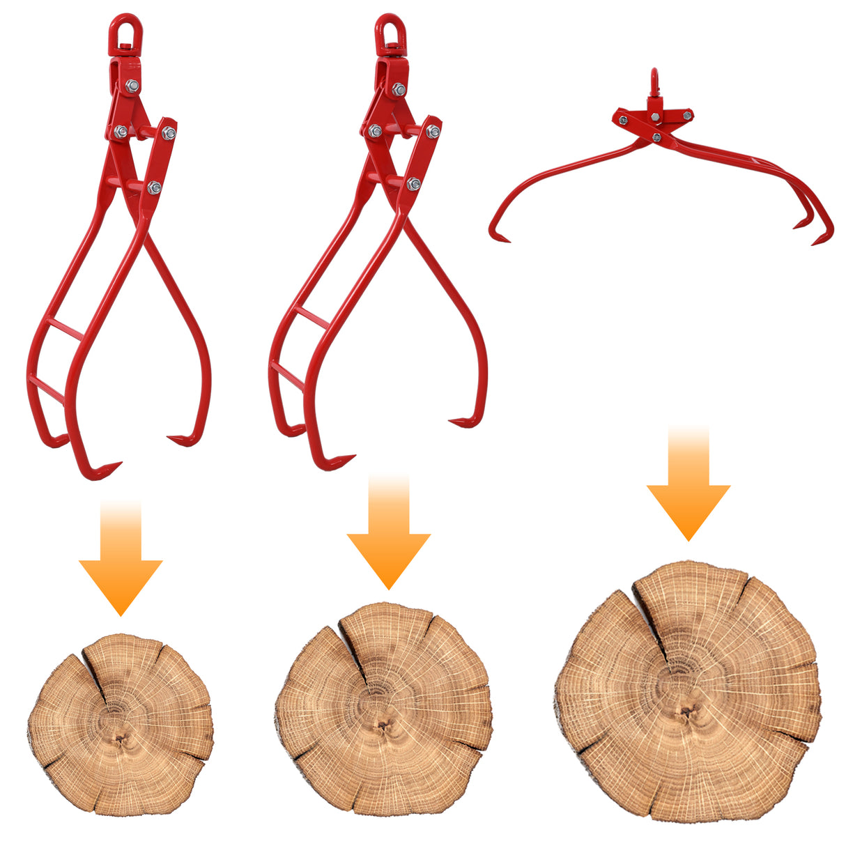 28in 3 Claw Log Grapple for Logging Tongs, Eagle Claws Design Log Lifting Tongs Log Grabs, Timber Lifting Tongs for Truck, ATV, - V.I.P Digital Presence