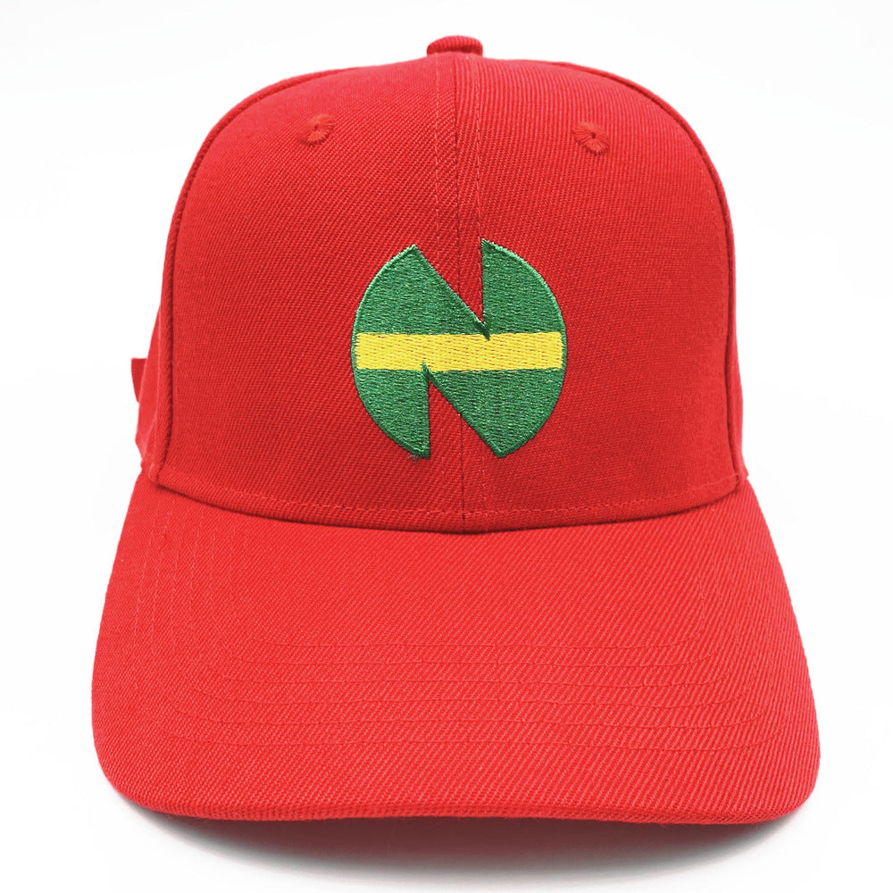 Anime soccer player hat embroidered red baseball cap duckbill cap - V.I.P Digital Presence