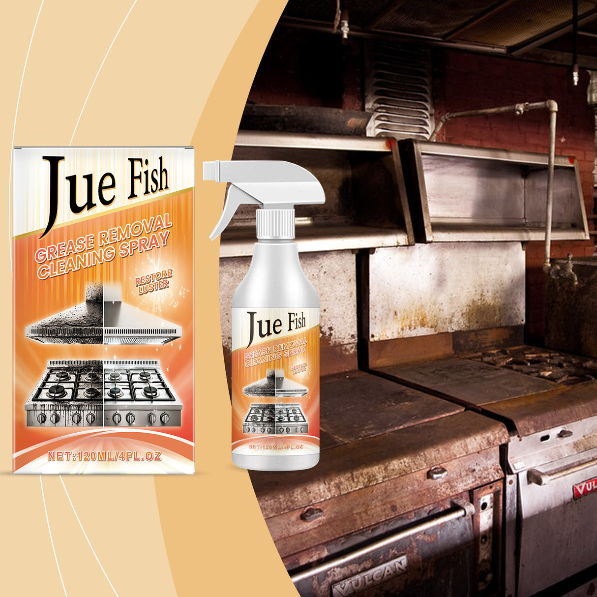 Grease Remover Cleaning Spray Multi-Purpose Kitchen Counter Top Oven Grease Remover Cleaning Spray - V.I.P Digital Presence