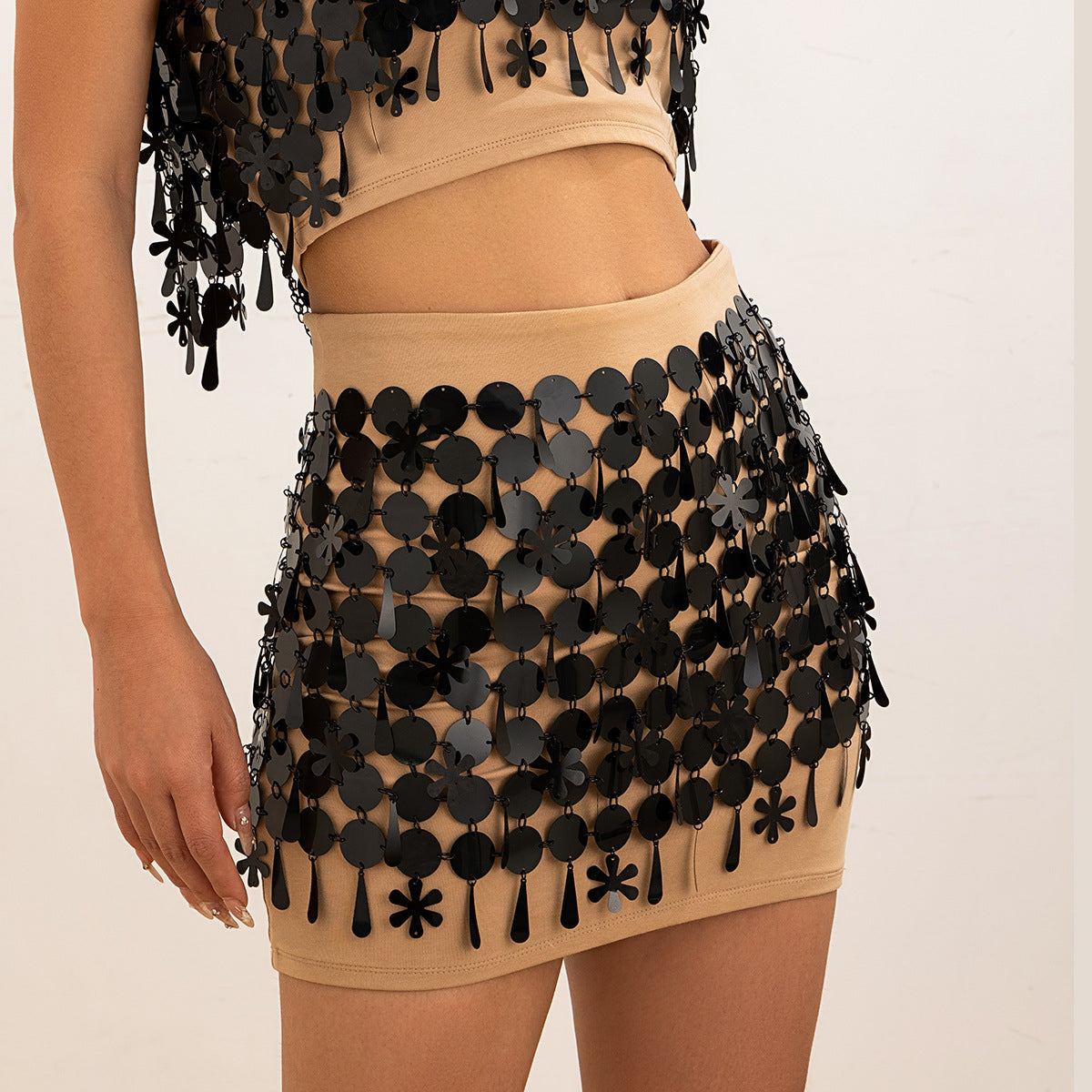 Cyberpunk nightclub style sexy slim fit backpack skirt Body Chain - V.I.P Digital Presence
