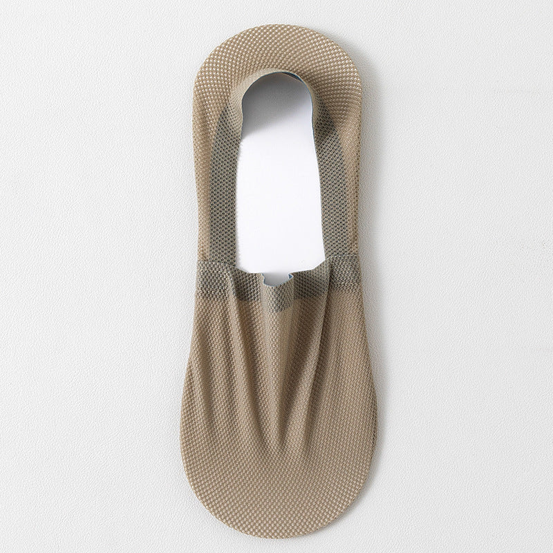 Men's thin breathable mesh boat socks short socks shallow mouth ice silk invisible socks - V.I.P Digital Presence
