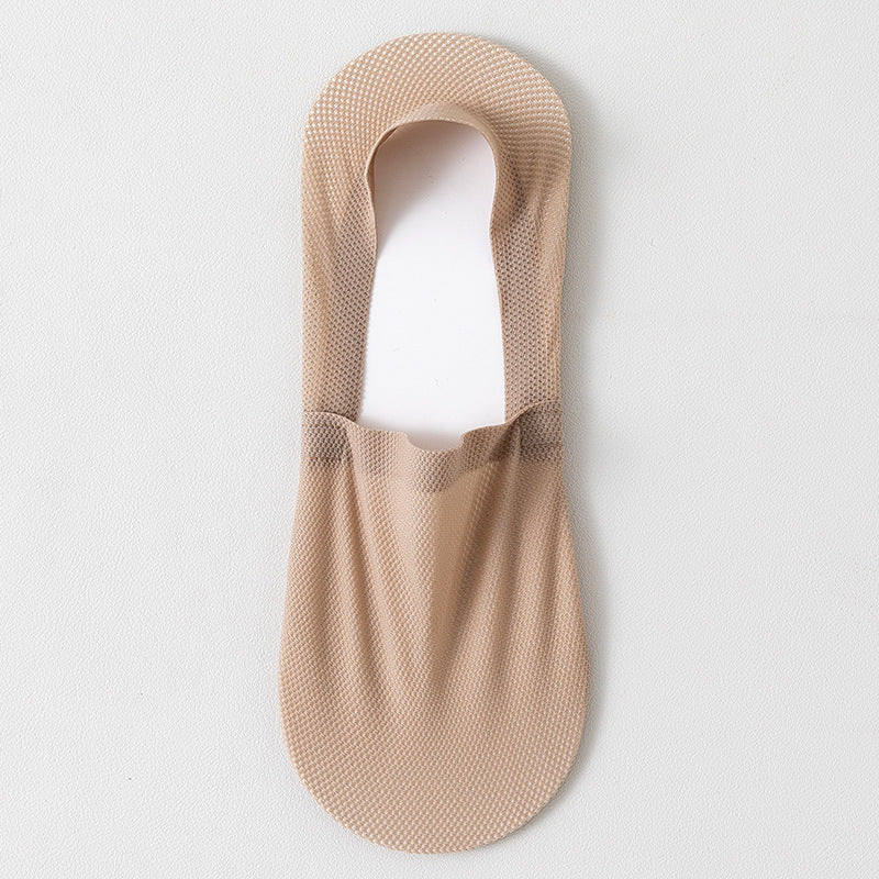 Men's thin breathable mesh boat socks short socks shallow mouth ice silk invisible socks - V.I.P Digital Presence