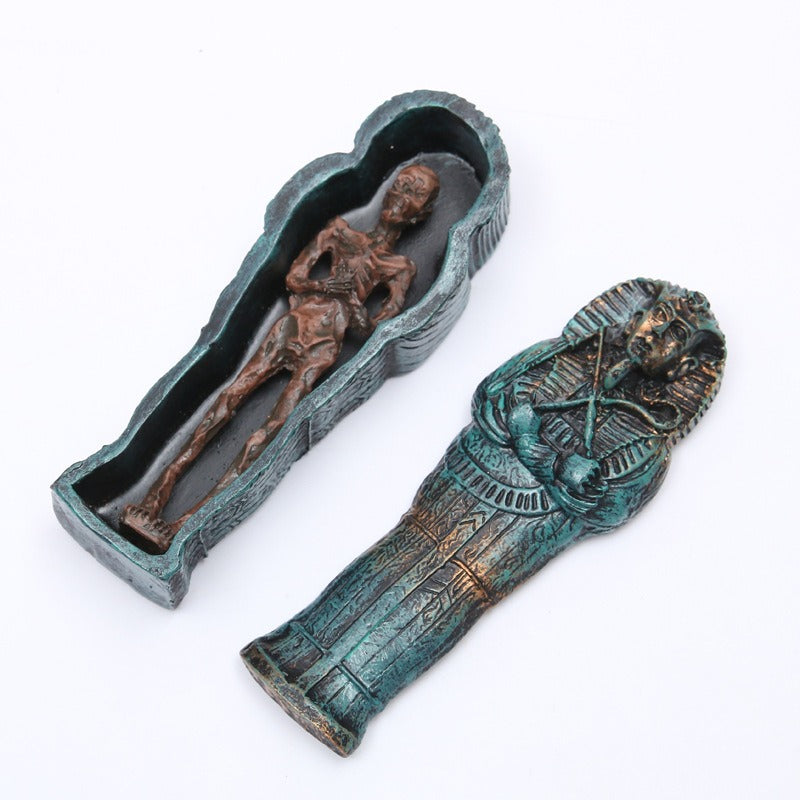 Mummy coffin fish tank resin ornaments - V.I.P Digital Presence