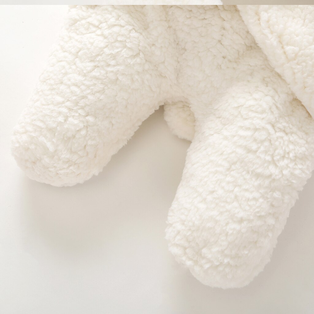 Conjunto de ropa para bebé, mono de una pieza con manta cálida y dibujos animados