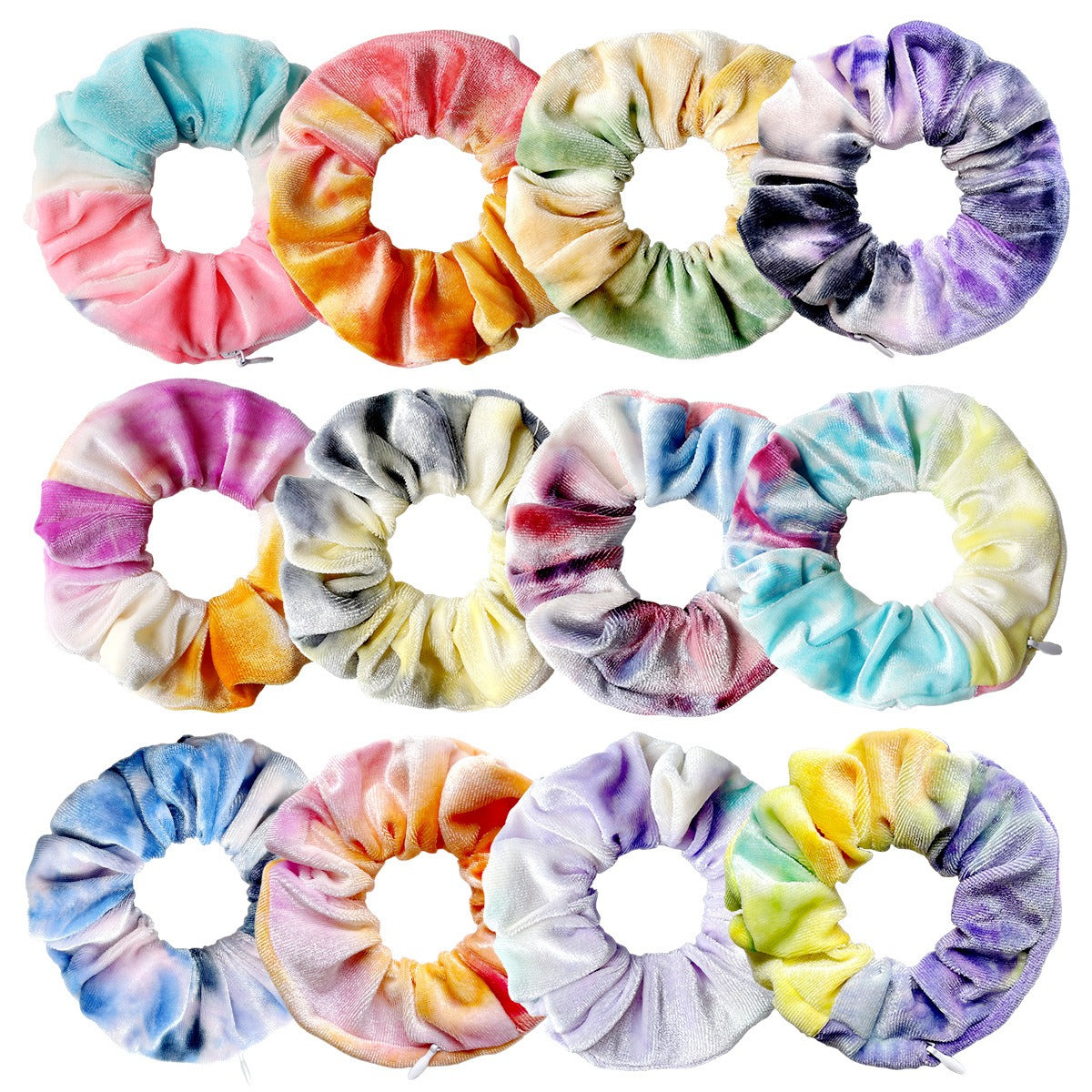 Tie dye velvet zipper large intestine loop - V.I.P Digital Presence