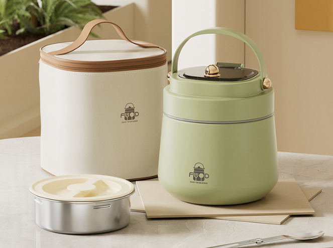 Adults Stainless Steel Insulated Lunch Box With Spoon And Fork, Insulated Bag, Leak-Proof, Keeps Food Warm - V.I.P Digital Presence