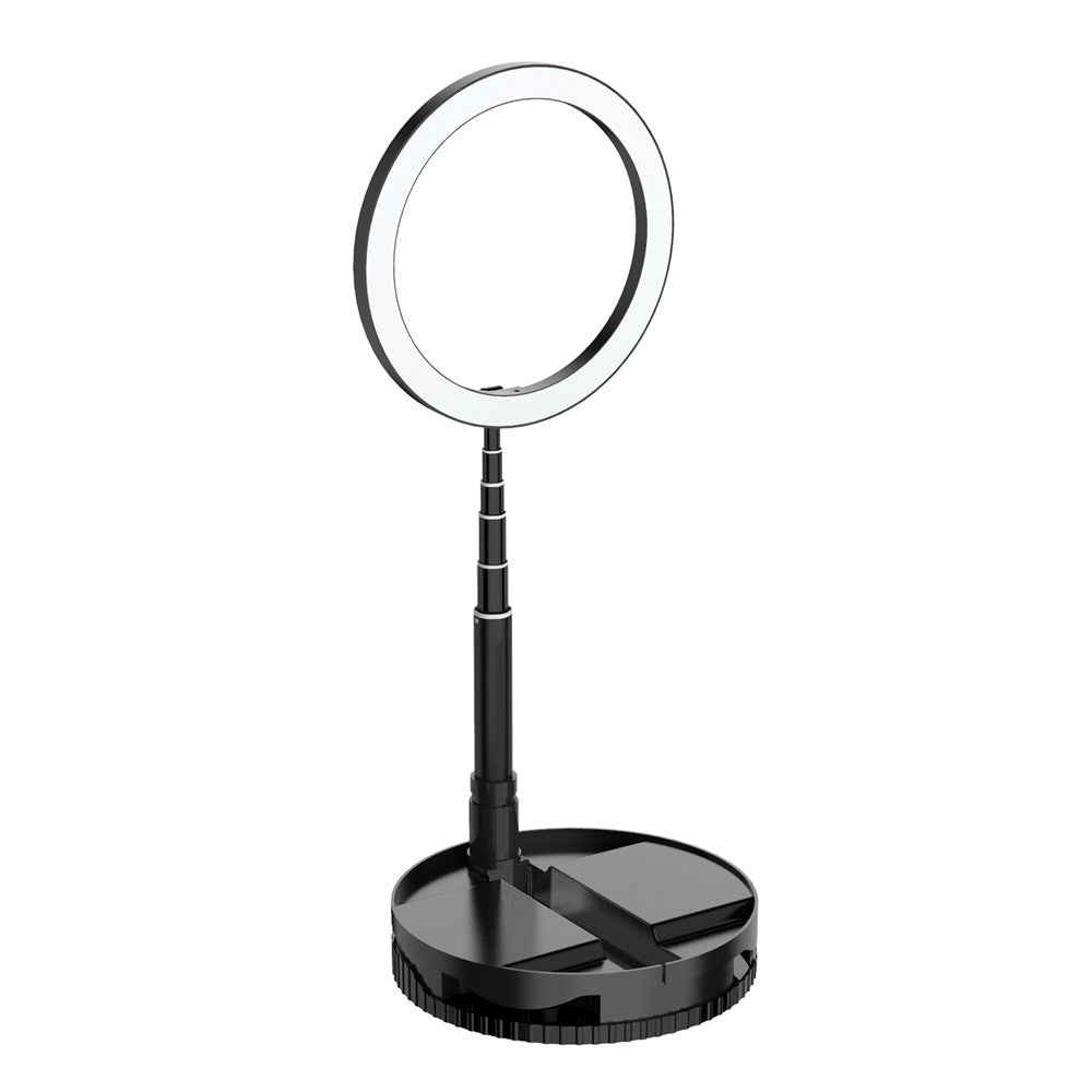 Foldable LED Ring Light Dimmable Selfie USB Ring Video Light with 1.68m Stand For Video Youtube Tiktok Makeup Flash - V.I.P Digital Presence