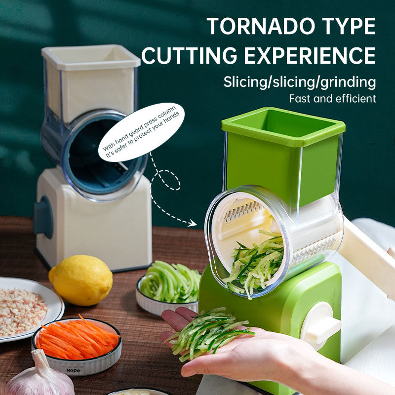 Household vegetable cutting artifact hand roller multifunctional potato shredder shredder slicer grinding powder wiper - V.I.P Digital Presence