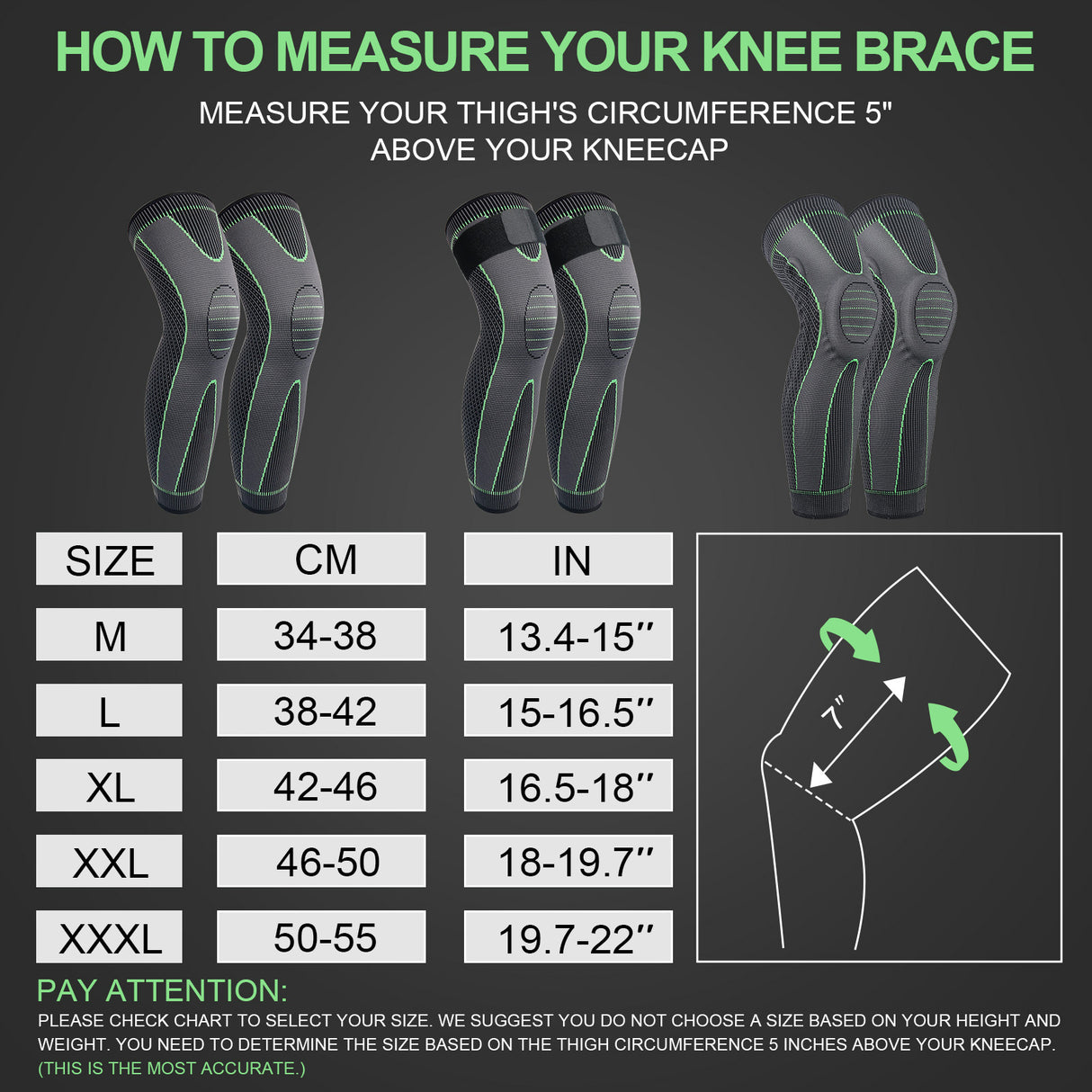 Knitted Strap Compression Exercise Extended Knee Protector for Men and Women Warm Knee Protector - V.I.P Digital Presence