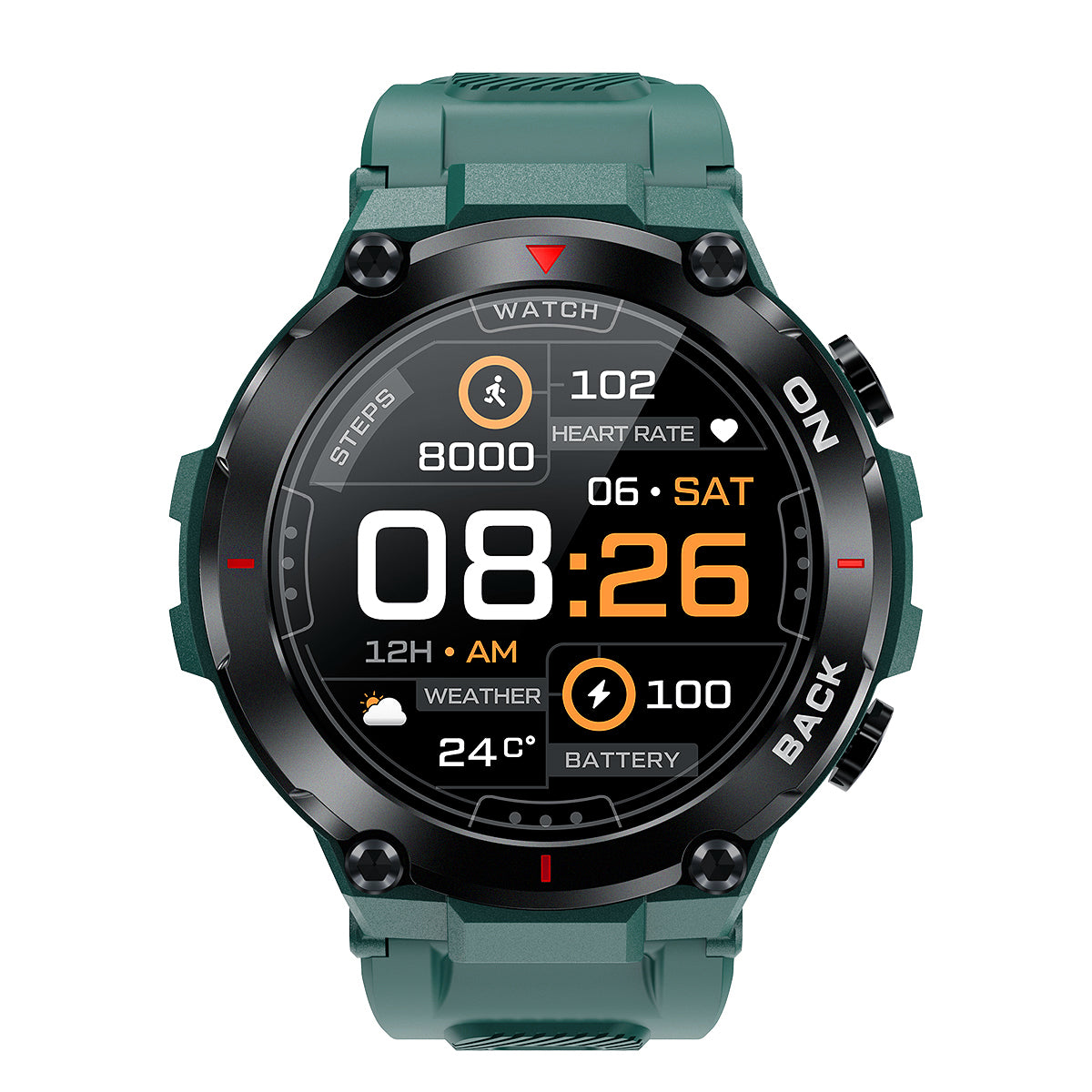 K37 smart watch GPS positioning exercise health heart rate monitoring female physiological cycle reminder - V.I.P Digital Presence