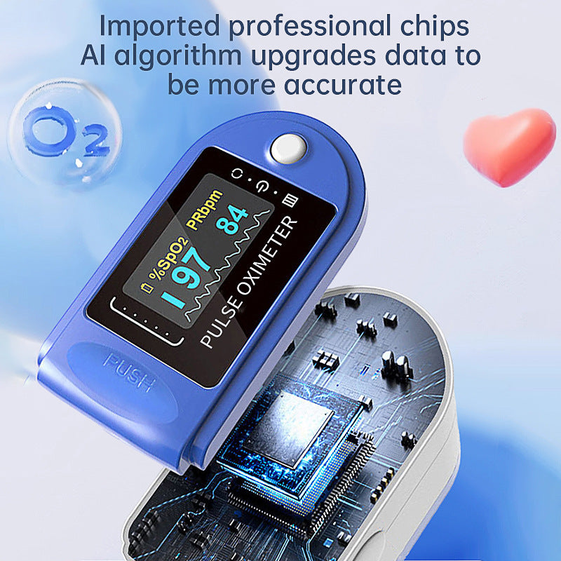 Pulse oximeter LK88 finger clamp blood oxygen detector blood oxygen saturation fingertip heart rate monitoring - V.I.P Digital Presence