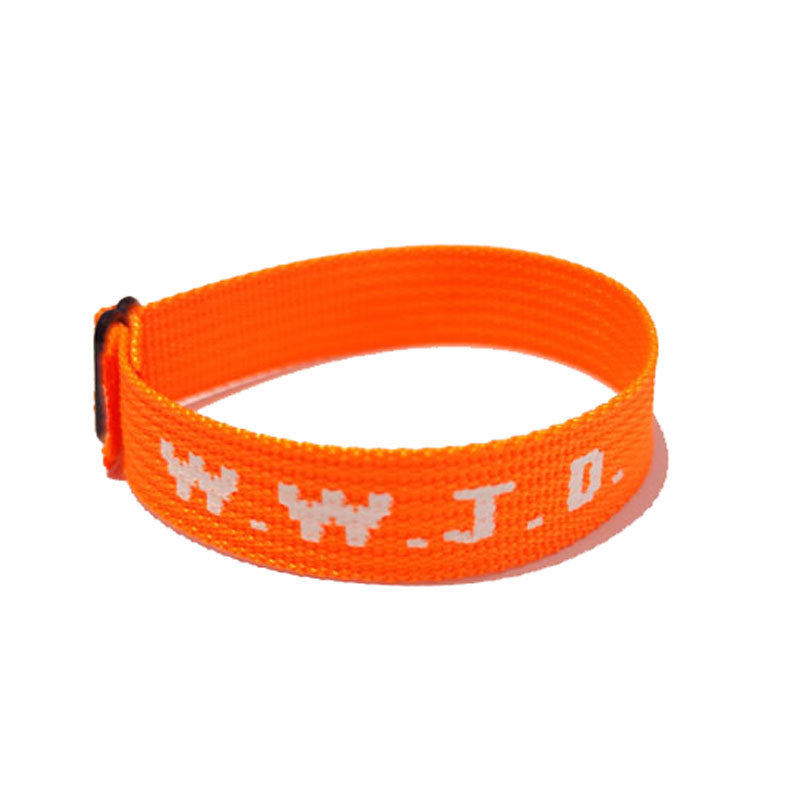 Alphabet Jacquard Printed Wrist Strap Bracelet Strap Unisex WWJD Bracelet Adjustable Bracelet - V.I.P Digital Presence