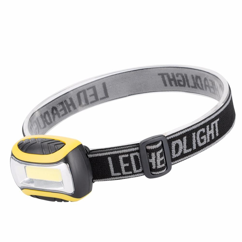Linterna frontal LED COB de 4 modos y bajo consumo para deportes al aire libre (AAA)