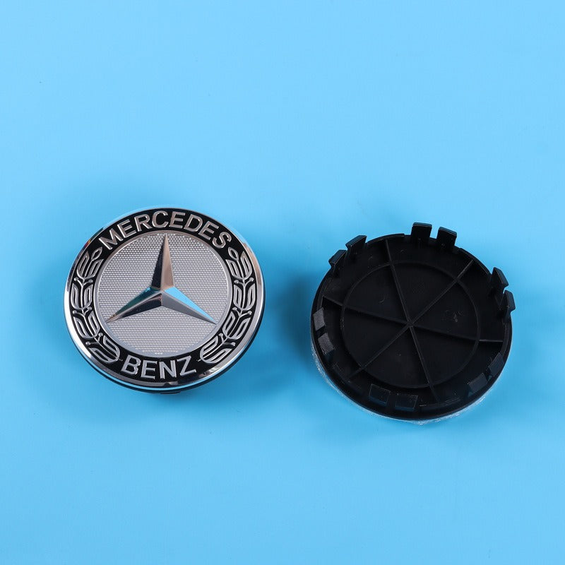 Suitable for wholesale 75mm wheel hub covers for all models of Mercedes Benz modified 12 foot car cover labels - V.I.P Digital Presence