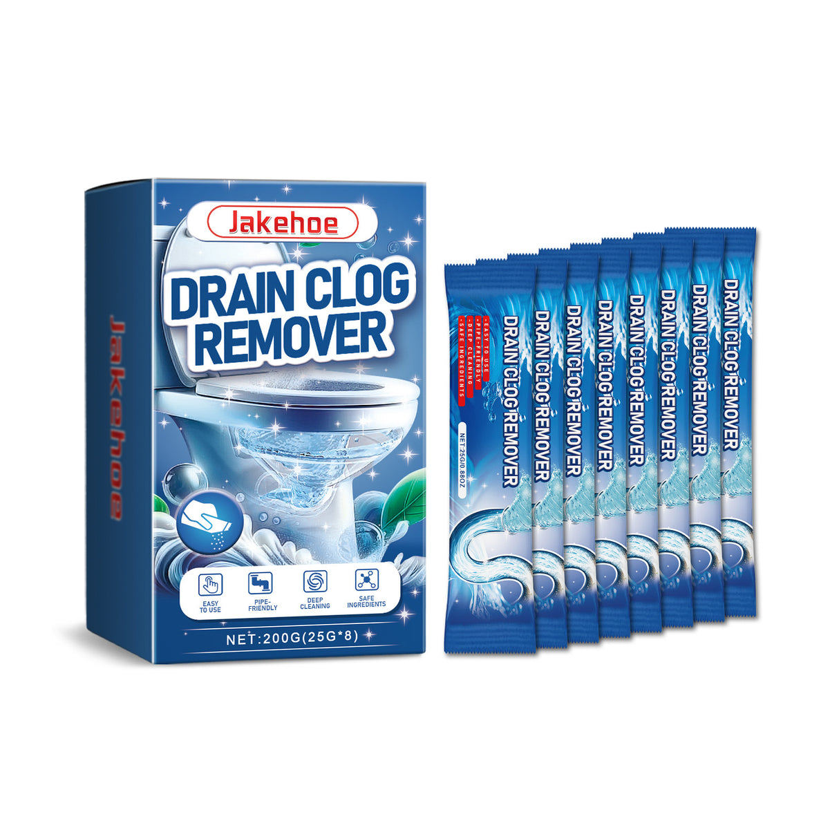 Pipe Dredging Powder, Toilet Pipe Toilet Floor Drain Kitchen Drain Clogged Dredging Powder - V.I.P Digital Presence