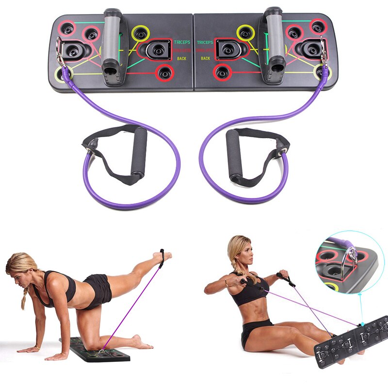 9 in 1 Push Up Board with Multifunction Body Building Fitness Exercise Tools Men Women Push-up Stands For GYM Body Training - V.I.P Digital Presence