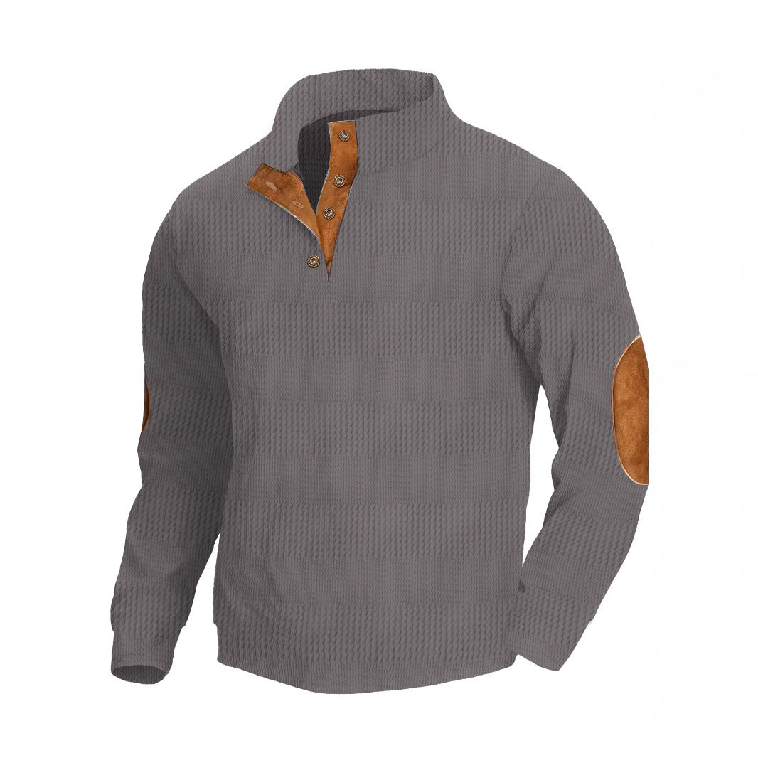 Long sleeved jacquard hoodie with fleece insulation and tactical pullover for training - V.I.P Digital Presence