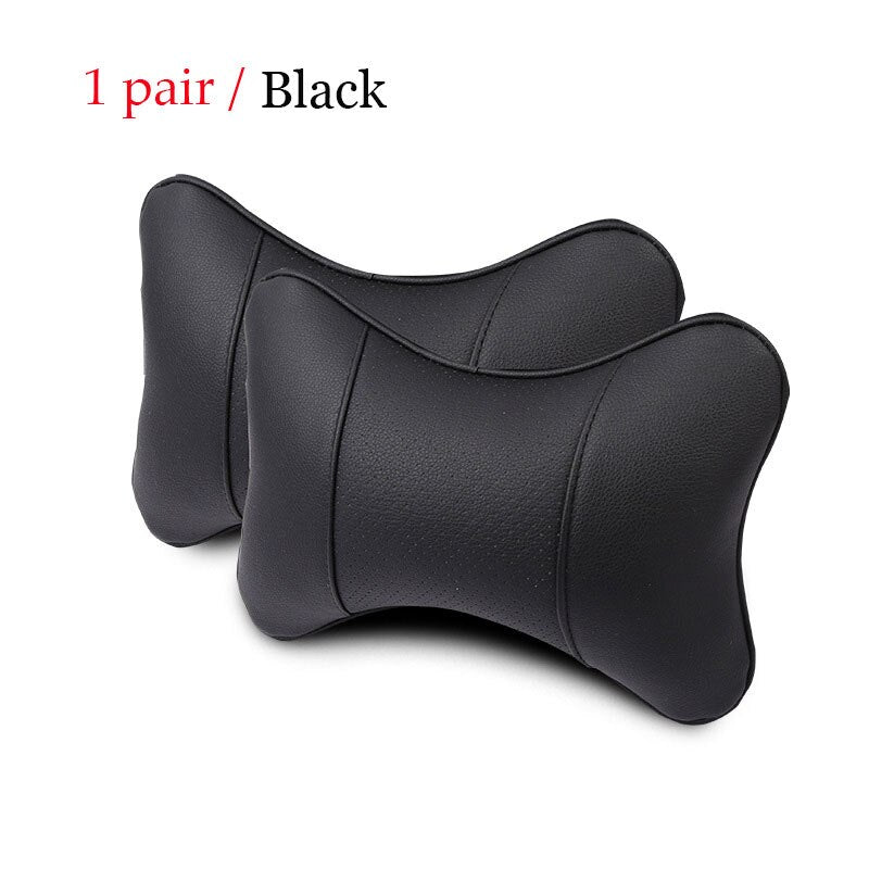 1 pair Luxury Linen material car headrest pillow Unisex Breathable Auto Neck Rest Headrest Cushion Pillows 4 seasons Universal - V.I.P Digital Presence