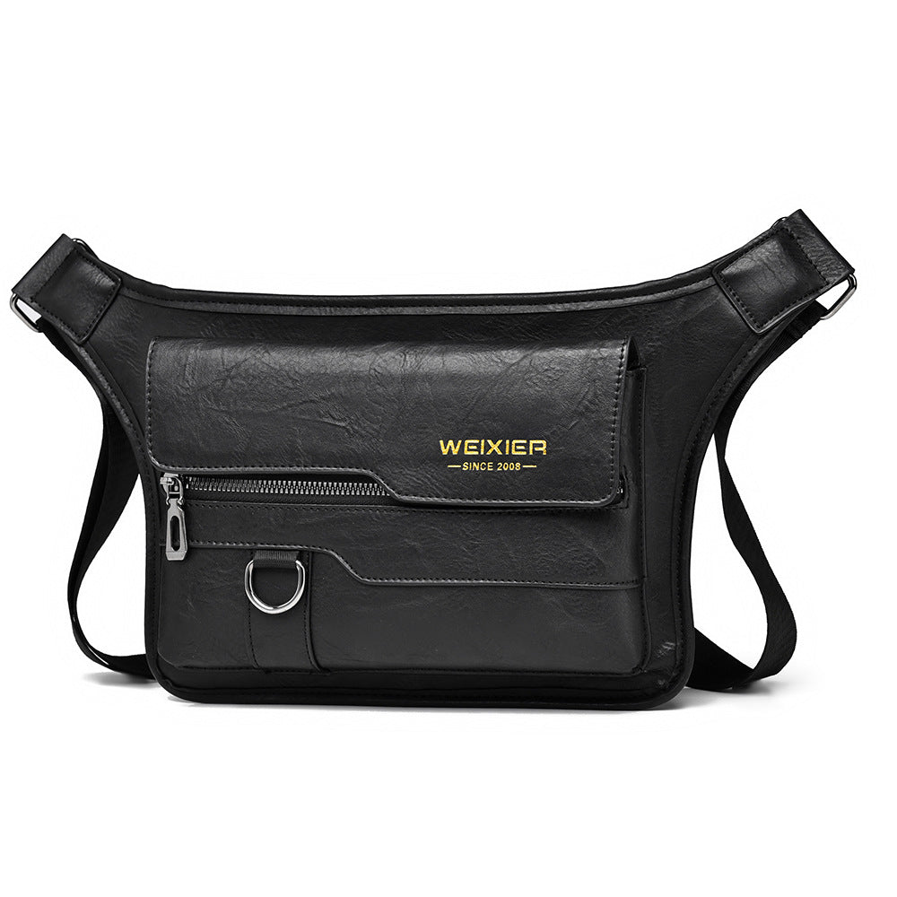 Men's large capacity waterproof chest bag large capacity crossbody bag shoulder bag - V.I.P Digital Presence