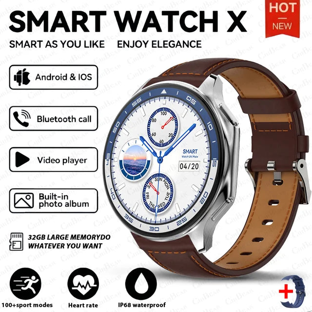 DT Watch X smartwatch with 4G large memory, local music and video playback, waterproof Bluetooth calling, smart phone - V.I.P Digital Presence