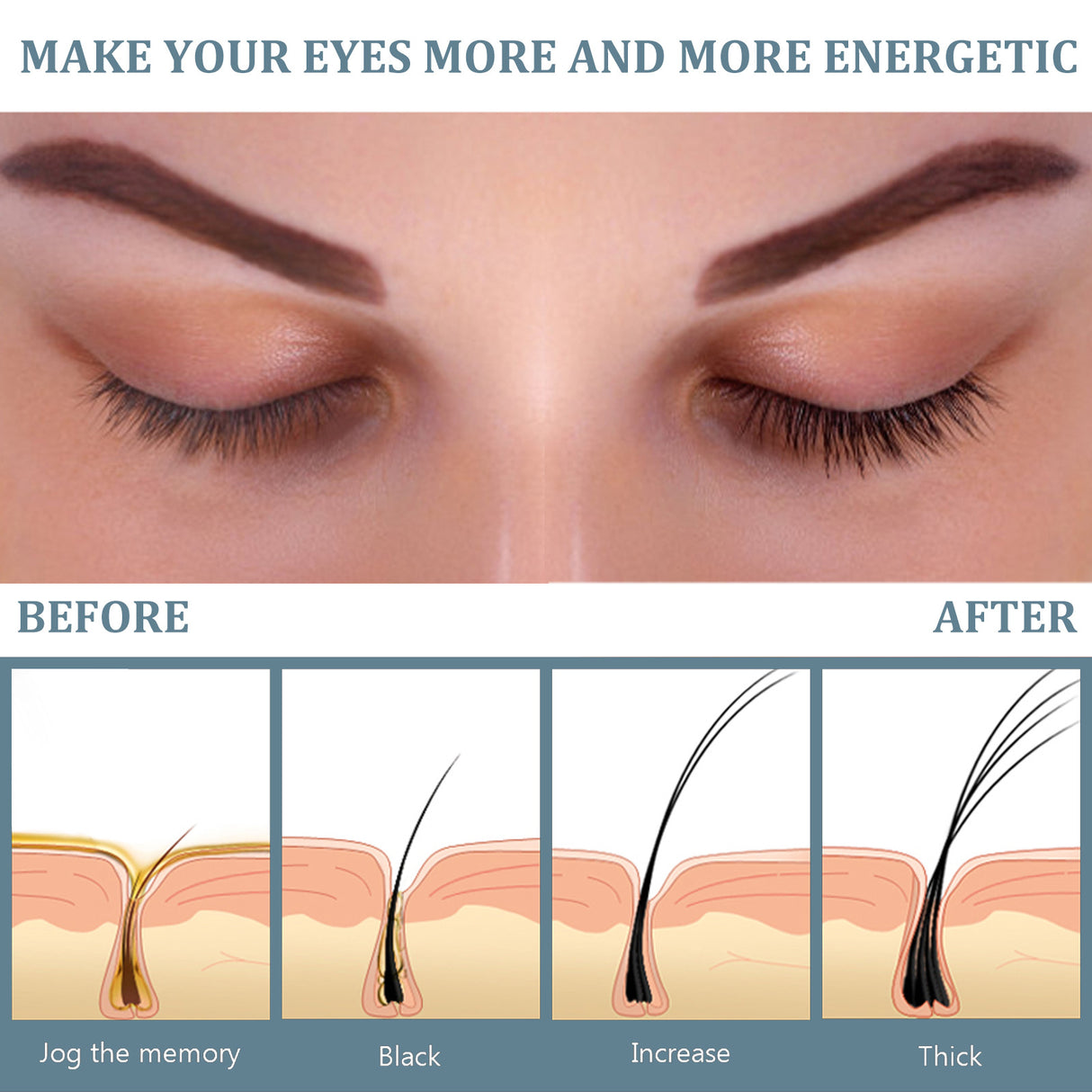 EELHOE Mascara Black Curly Lashes Eyebrows Natural Beautiful Mascara Moisturizing Traceless Slender Mascara - V.I.P Digital Presence