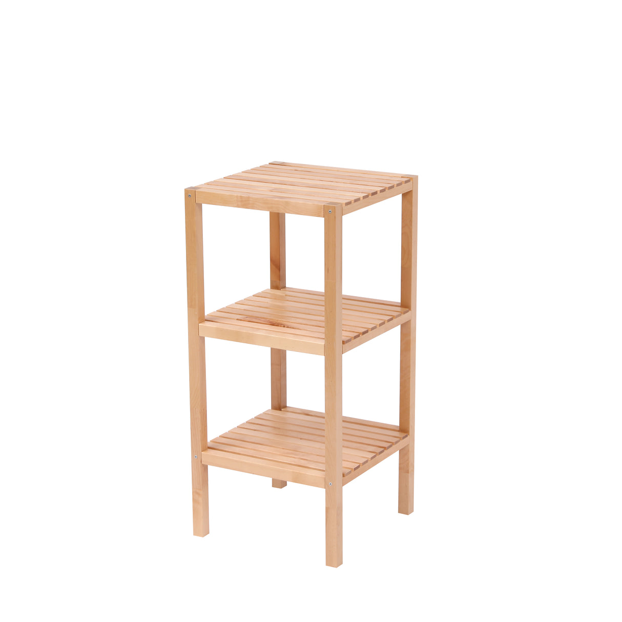 3-Tier Birch Bathroom Shelf, Narrow Shelving Unit, Multifunctional Storage Rack, Corner Rack, for Kitchen, Living Room - V.I.P Digital Presence