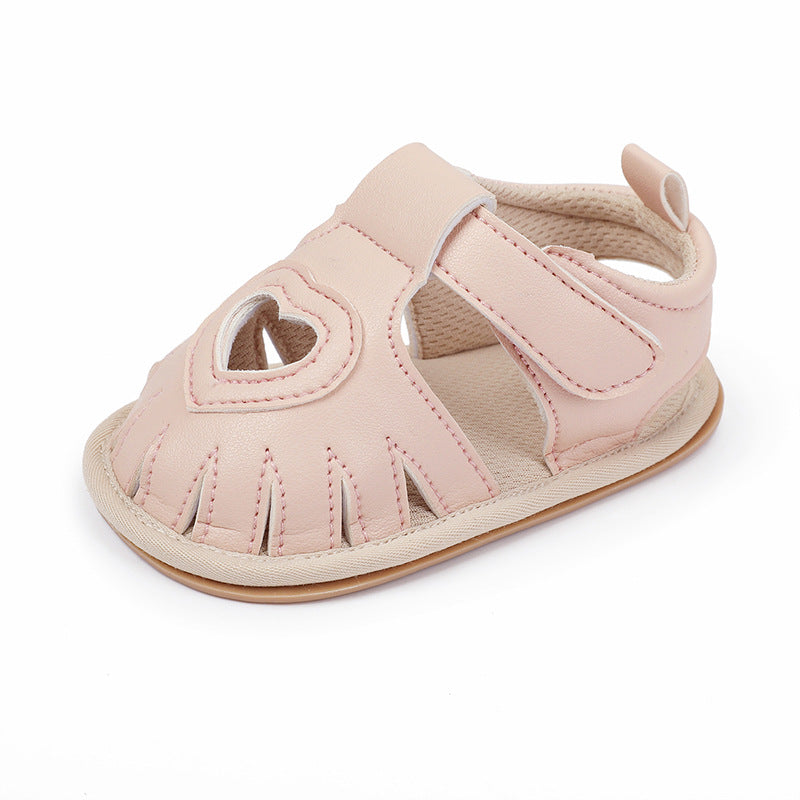 Sandalias de verano para recién nacidos, suela de goma, zapatos transpirables, zapatos de princesa, zapatos para niños pequeños, zapatos para bebé
