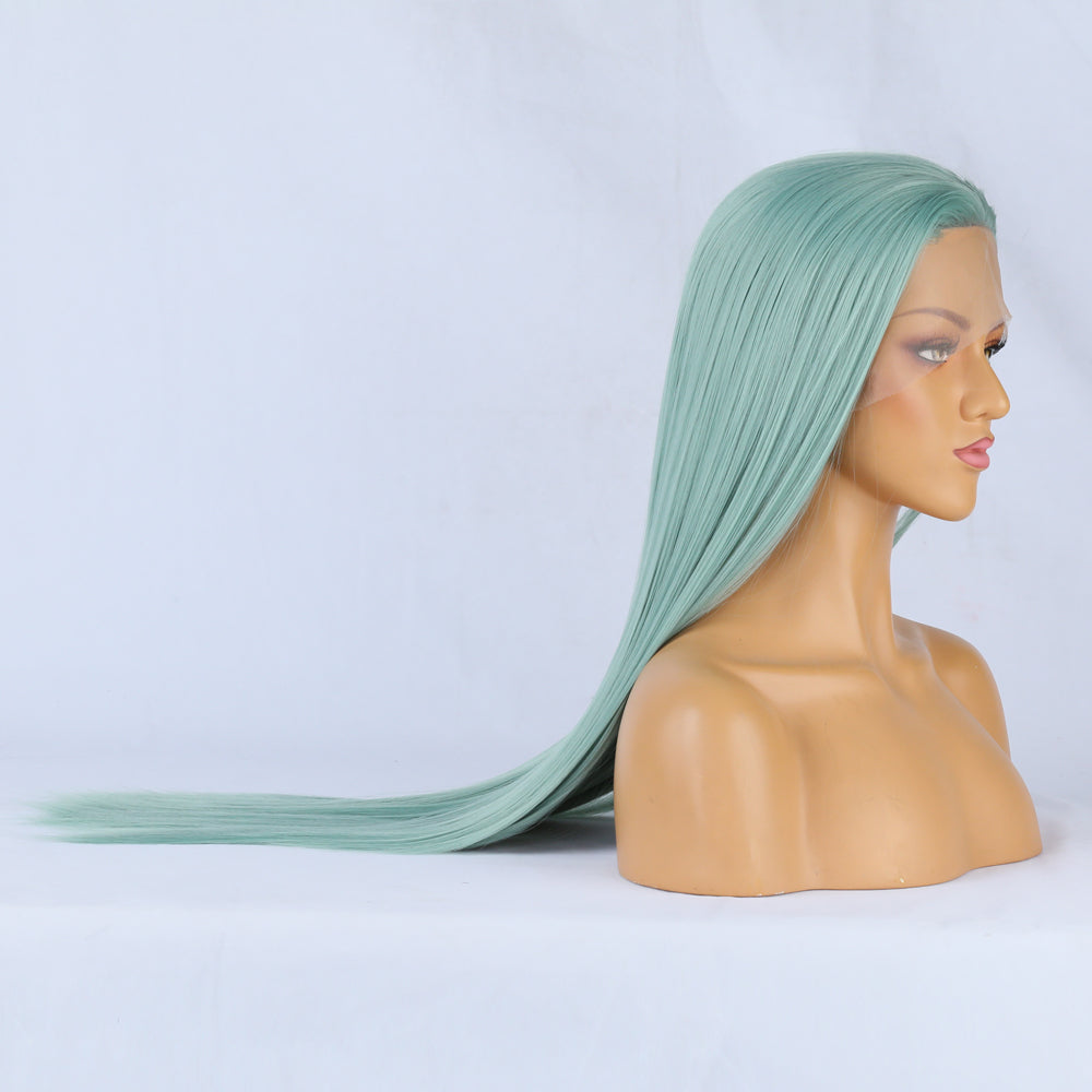 Wig Front Big Lace Ladies Chemical Fiber Wig Headgear Lace Wigs Long Straight Hair - V.I.P Digital Presence