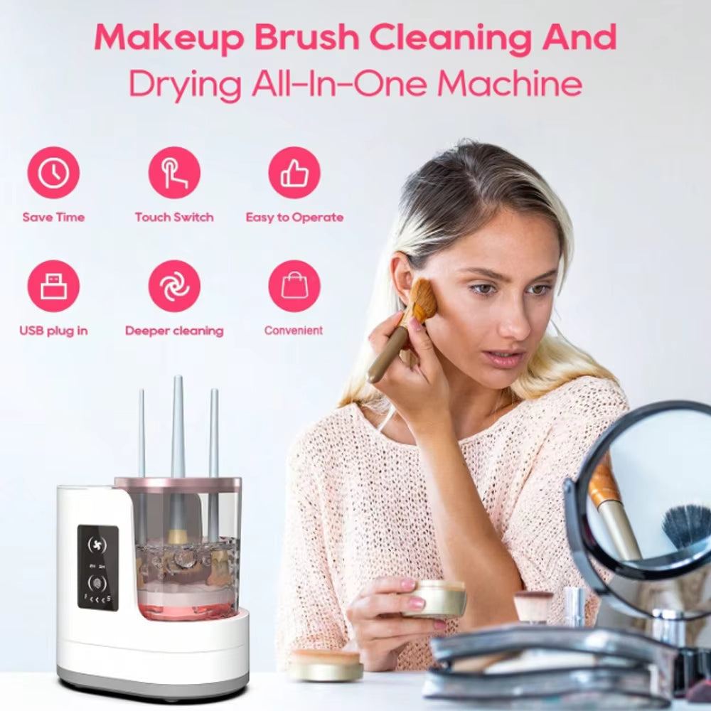 Electric Makeup Brush Cleaner Rechargeable Makeup Brushes Cleaning Tool Automatic Makeup Brush Cleaning Stand Device - V.I.P Digital Presence