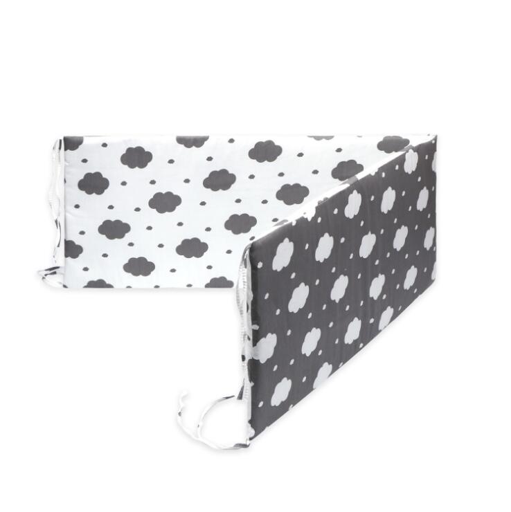 Print Baby Bed Bumper Double-faced Detachable Newborn Crib Around Cot Protector Kids Room Decor - V.I.P Digital Presence