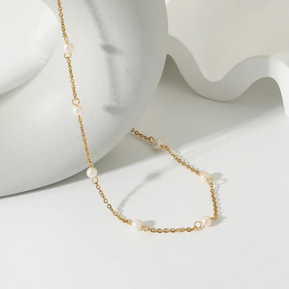 Freshwater Pearl 18K Gold-Plated Necklace - V.I.P Digital Presence